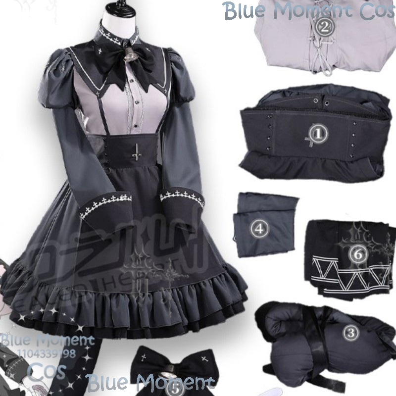 Japanese Fan - プーキーゴッデスショットトリックデビルファンシュンエル同じコスプレ学校制服ブラウスドレスダークネス女性パーティーナヴィダードカーニバルイベント