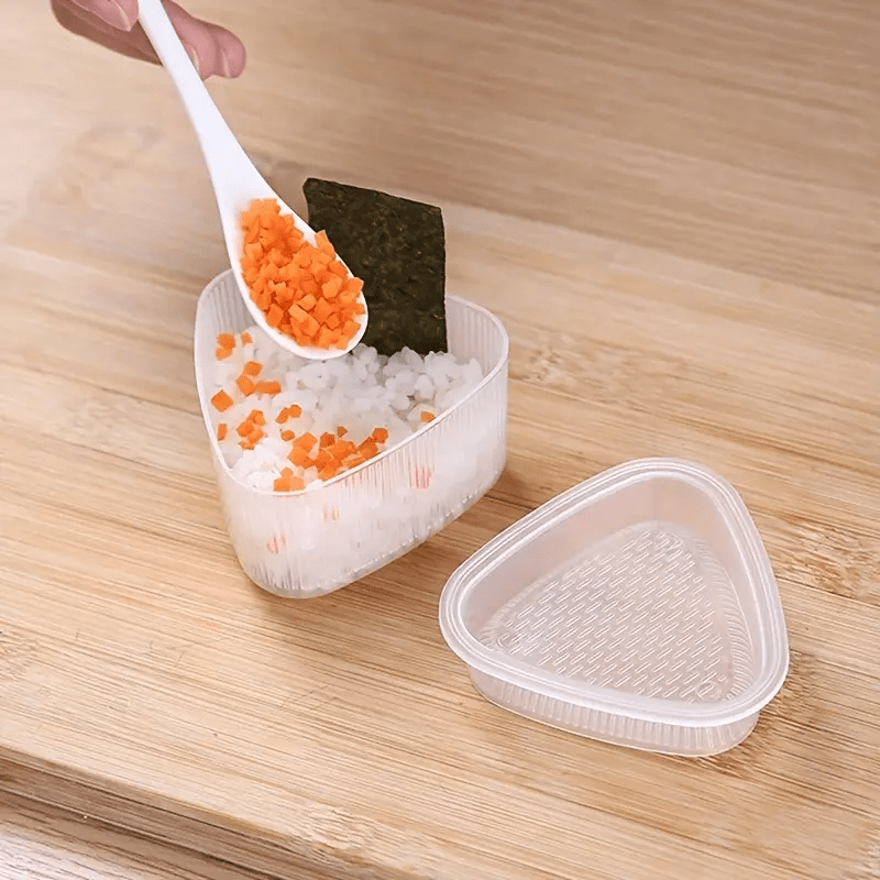 3個入り寿司型、三角形の寿司型、ユニークなおにぎり型、食品グ - Bento Box のレビューと価格