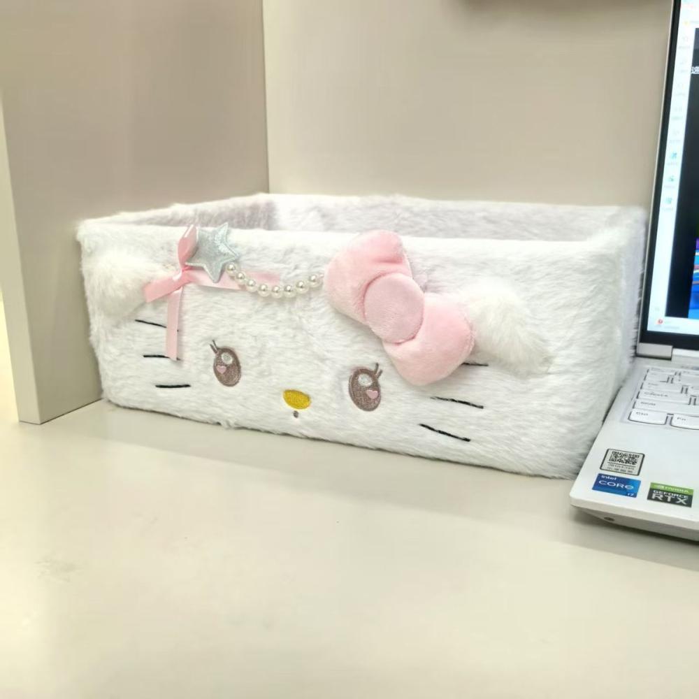 かわいいハローキティのぬいぐるみ収納ボックス。女の子向けのデ - Japanese Snacks のレビューと価格