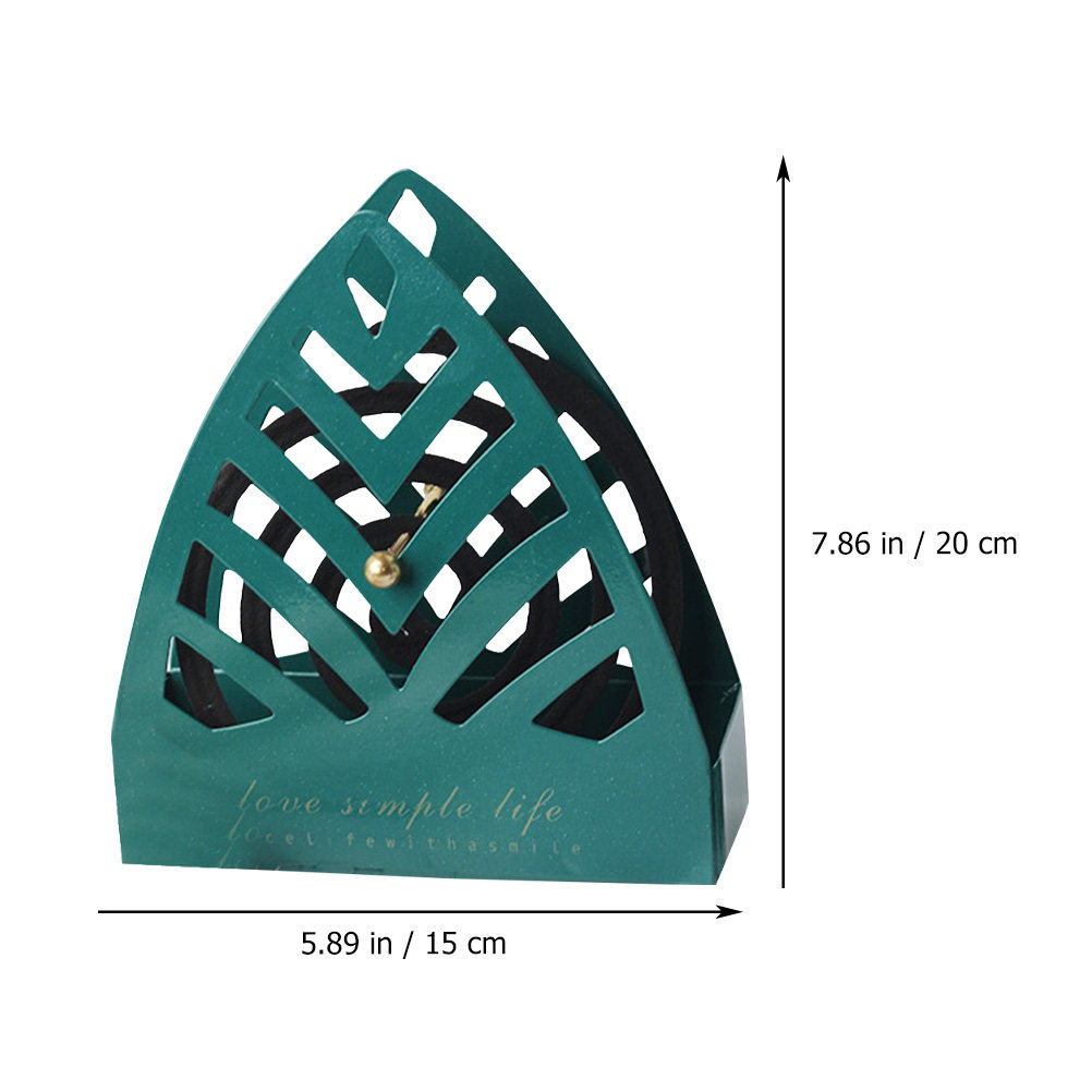 吊り下げ式の鉄製香炉。葉っぱの模様が彫刻されており、耐火性が - Incense Holder のレビューと価格