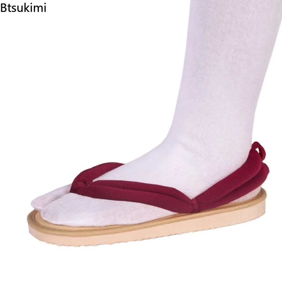 大きいサイズの日本アニメコスプレシューズ、下駄サンダル、ビー - Geta Wooden Sandal のレビューと価格