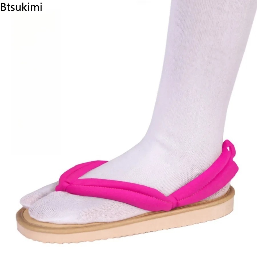 大きいサイズの日本アニメコスプレシューズ、下駄サンダル、ビー - Geta Wooden Sandal のレビューと価格