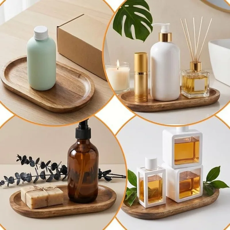 和風の楕円形アカシア材製ティーコースター、丈夫なカップホルダ - Japanese Tea のレビューと価格